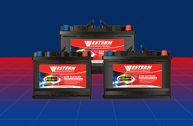 High performance AGM car batteries for modern car with Start-Stop system