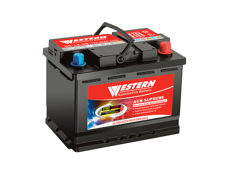 AGM Start-Stop Auto Car Battery H5-L2-60 WESTERN brand