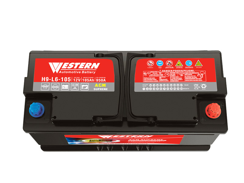 12V 105Ah AGM Start-Stop Auto Car Battery China Factory - Western Electrical.jpg