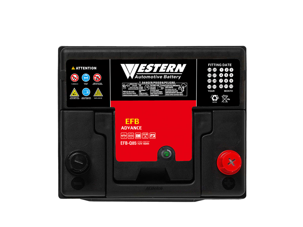 Usine en Chine et Malaisie de Batterie voiture EFB Q85 12 V 65 Ah - Western Electrical.jpg