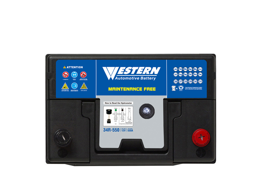 MF 34R-550 Maintenance Free Auto Car Battery Manufacturer in China & Malaysia - Western Electrical.jpg