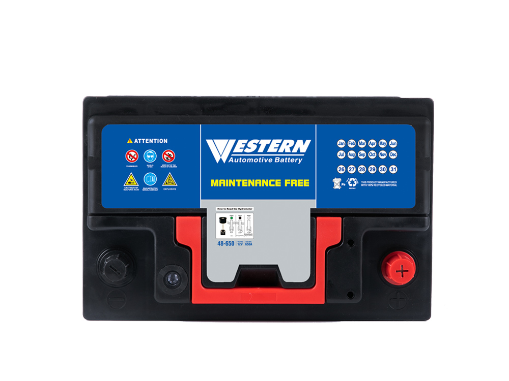 MF 48-650 Maintenance Free Auto Car Battery Manufacturer in China & Malaysia - Western Electrical.jpg