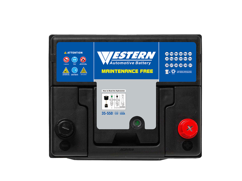 MF 35-550 Maintenance Free Auto Car Battery Manufacturer in China & Malaysia - Western Electrical.jpg